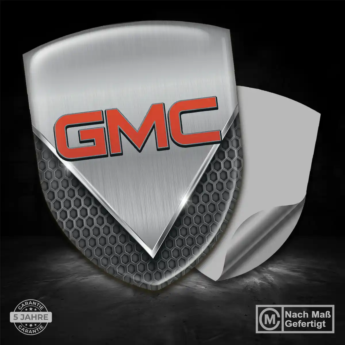 GMC 3D Gel Aufkleber Wappen Auto Markenedition