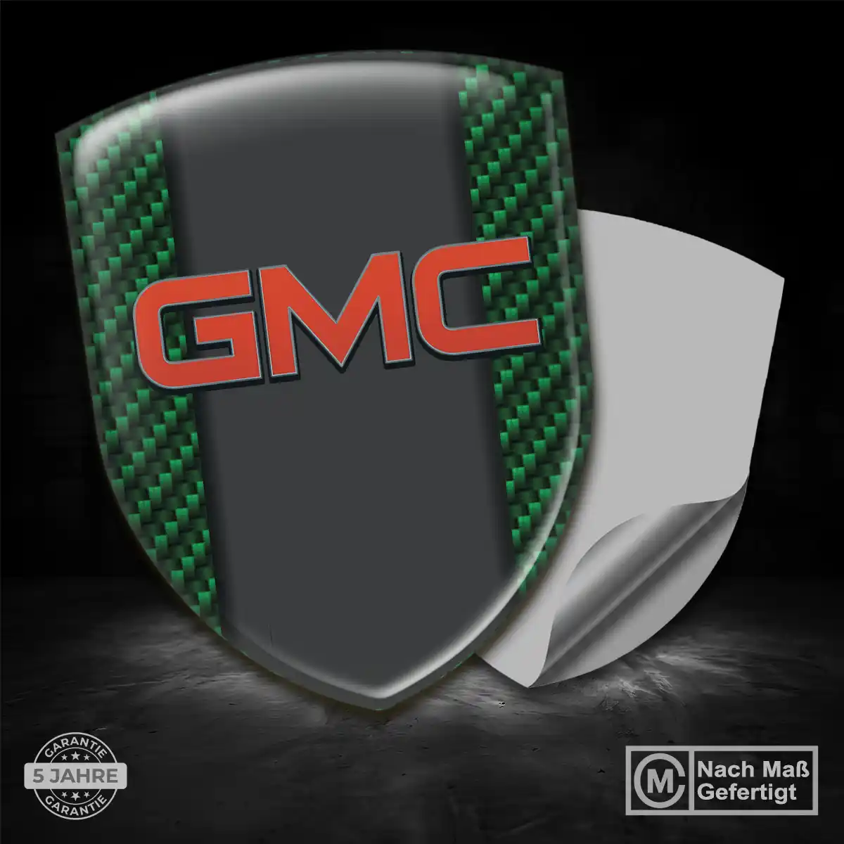 GMC 3D Gel Aufkleber Wappen Auto Premium-Edition