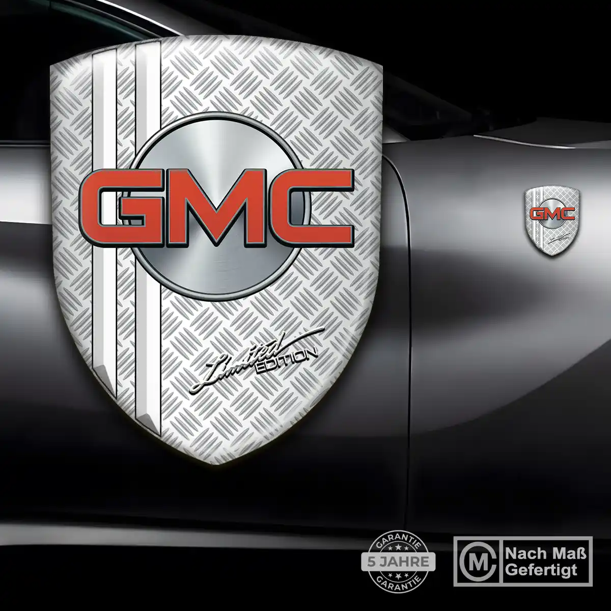 GMC 3D Gel Aufkleber Wappen Auto Premiumqualität