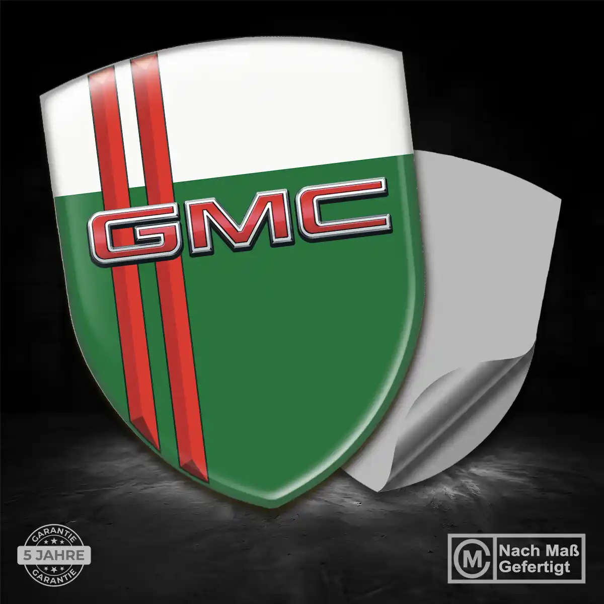 GMC 3D Gel Aufkleber Wappen Elegantes Design