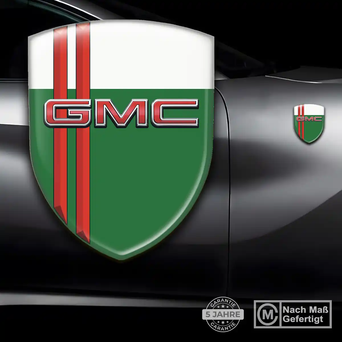 GMC 3D Gel Aufkleber Wappen Elegantes Design