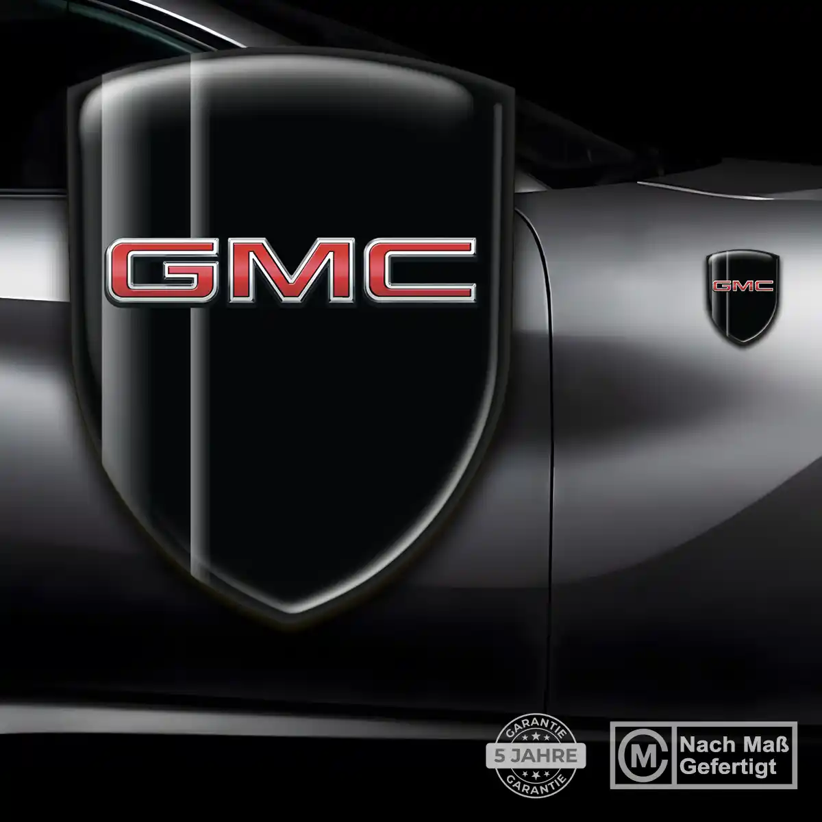 GMC 3D Gel Aufkleber Wappen Hochwertiges Harz