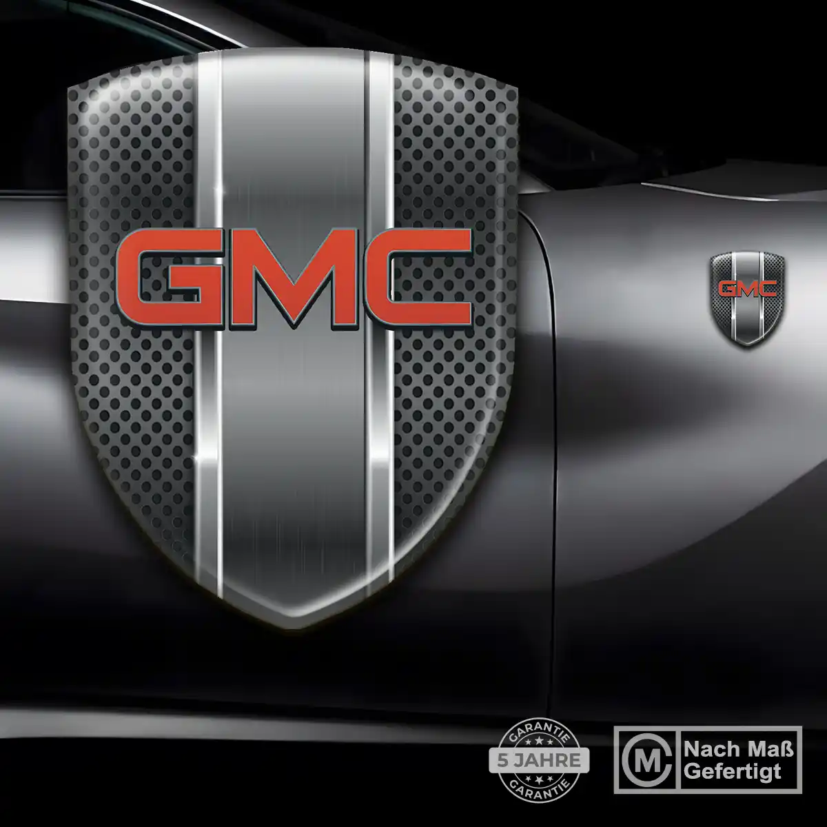 GMC 3D Gel Aufkleber Wappen Luxus-Edition