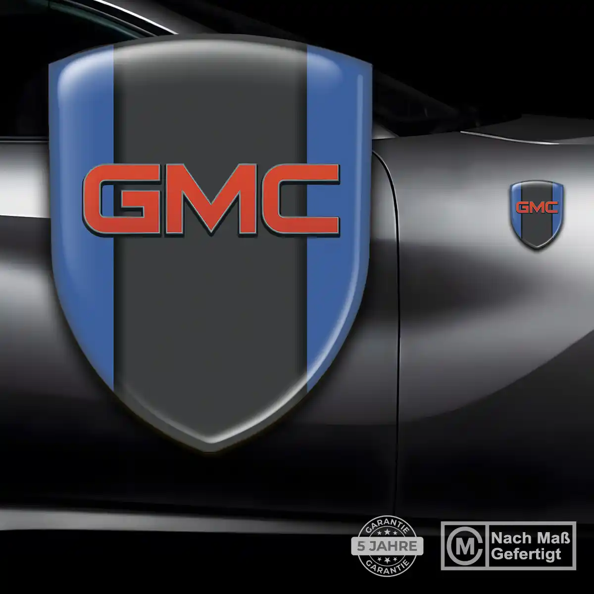 GMC 3D Gel Aufkleber Wappen Premium-Edition