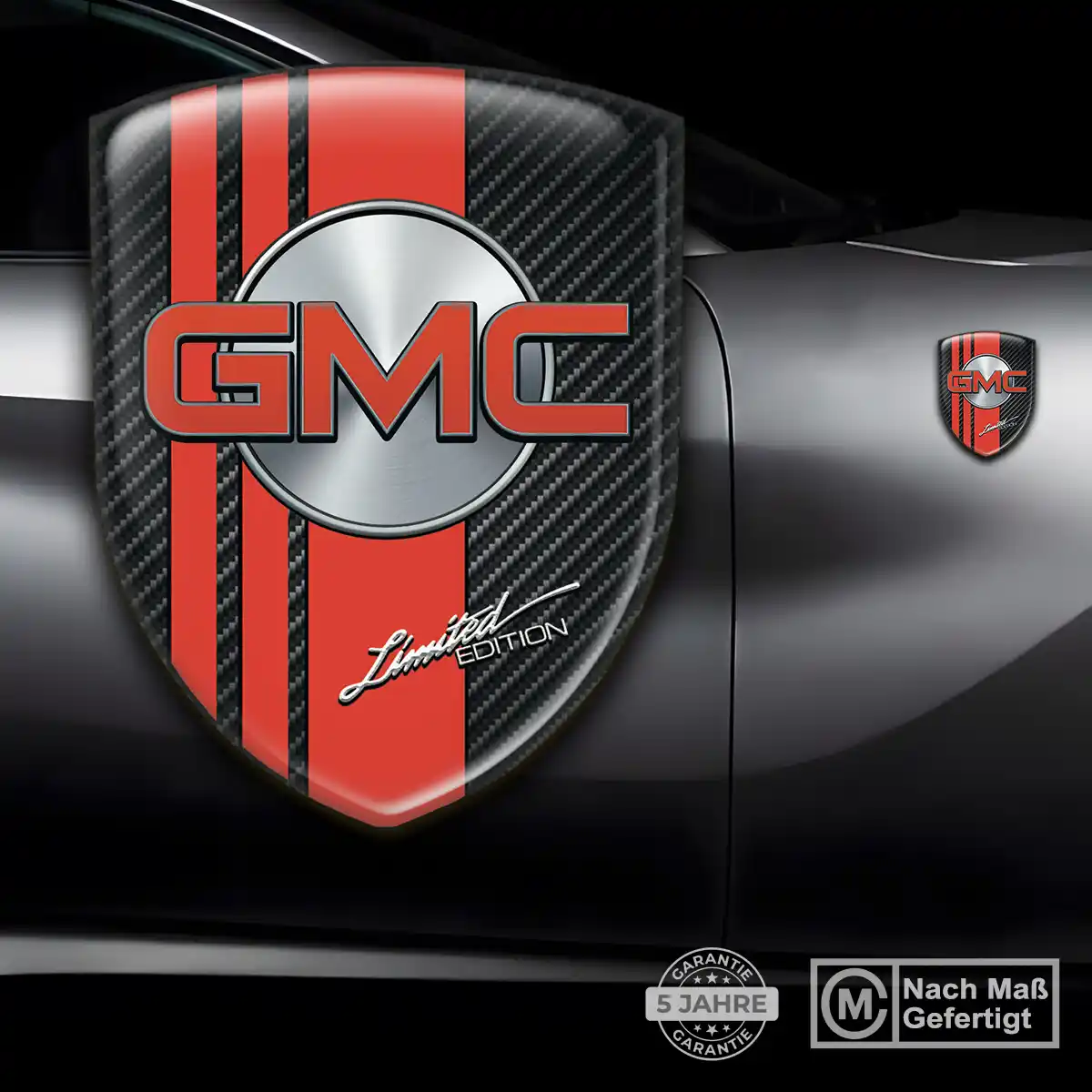 GMC Aufkleber 3D Gel Emblem Auto Hochwertiges Harz