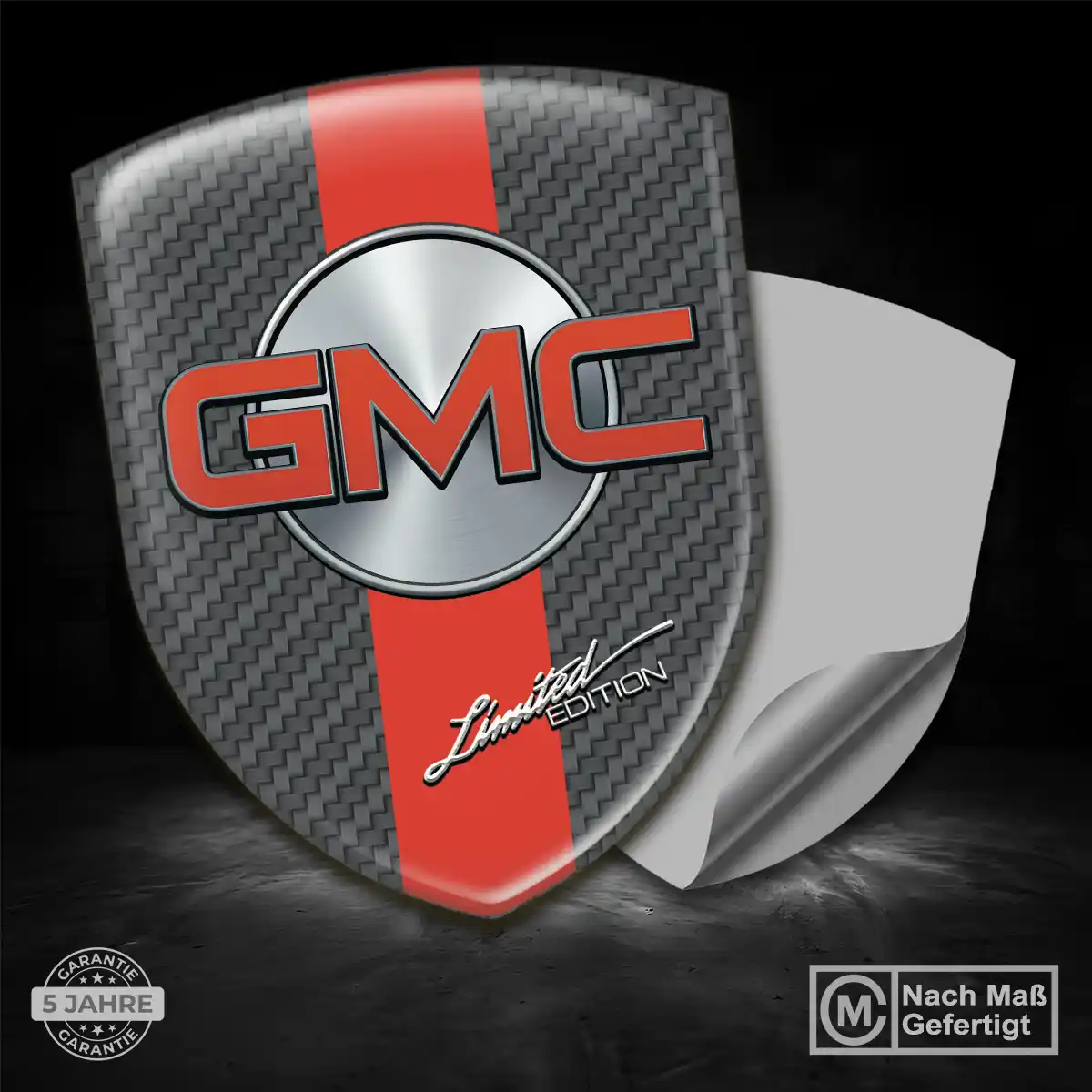 GMC Aufkleber 3D Gel Emblem Edles Design