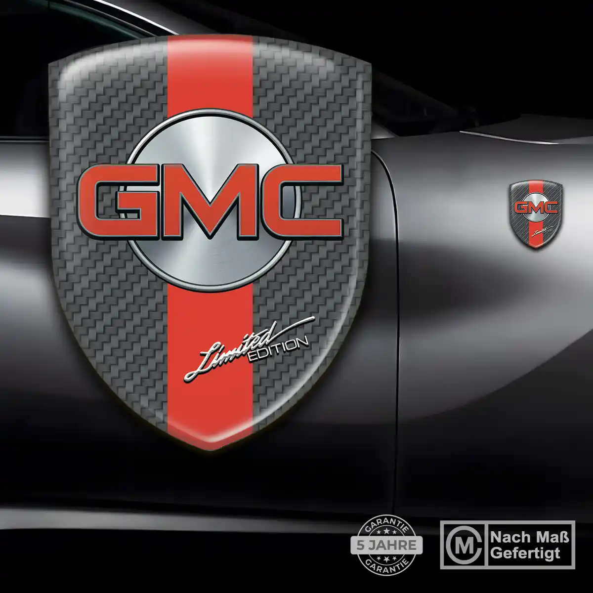 GMC Aufkleber 3D Gel Emblem Edles Design