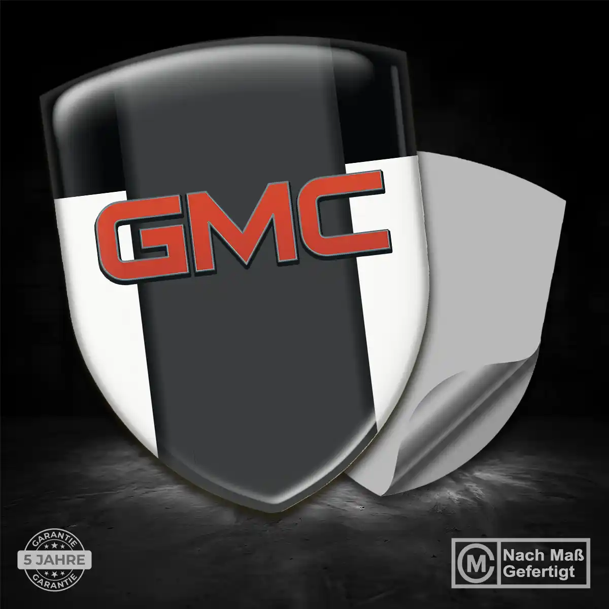 GMC Aufkleber 3D Gel Embleme Auto Interieurdesign