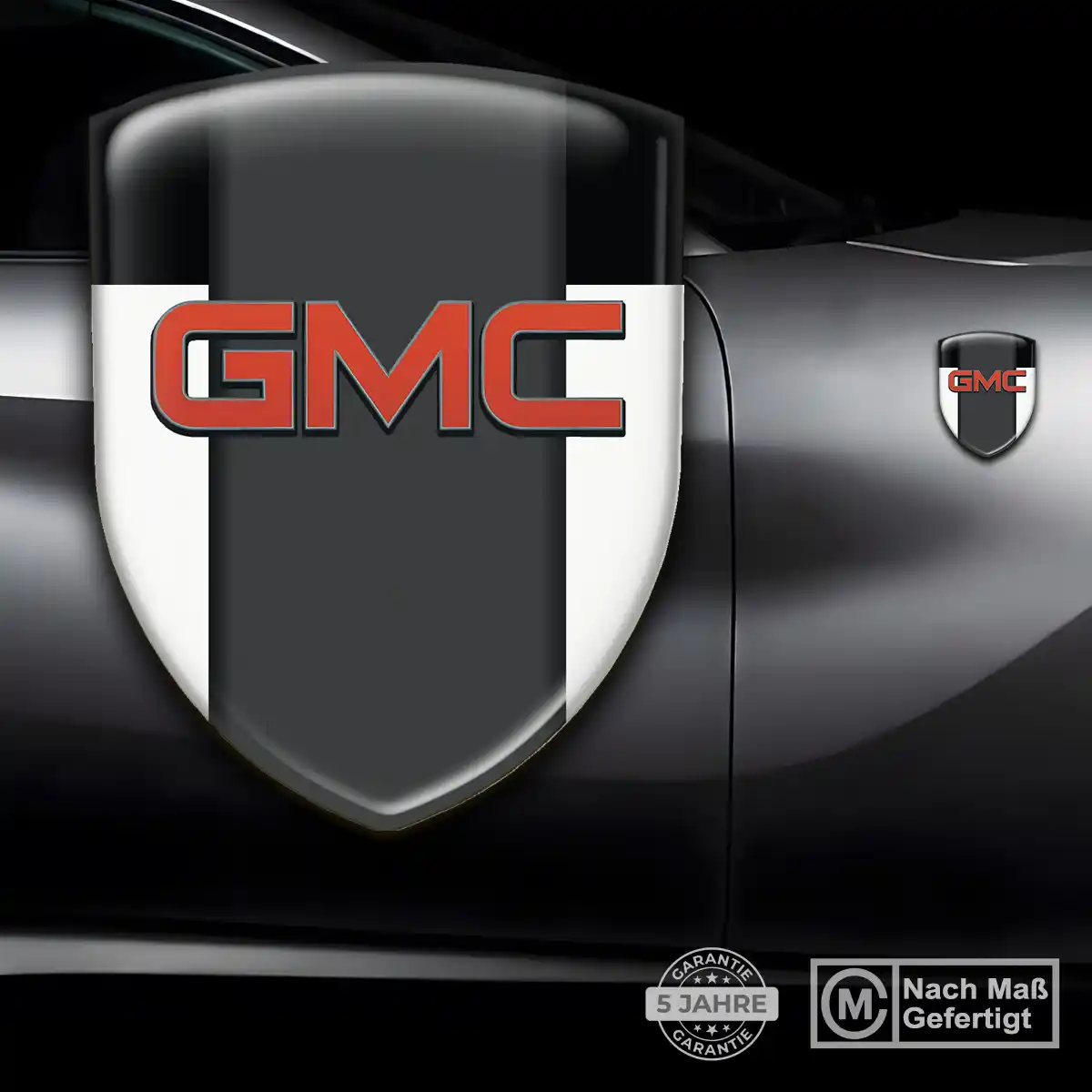 GMC Aufkleber 3D Gel Embleme Auto Interieurdesign