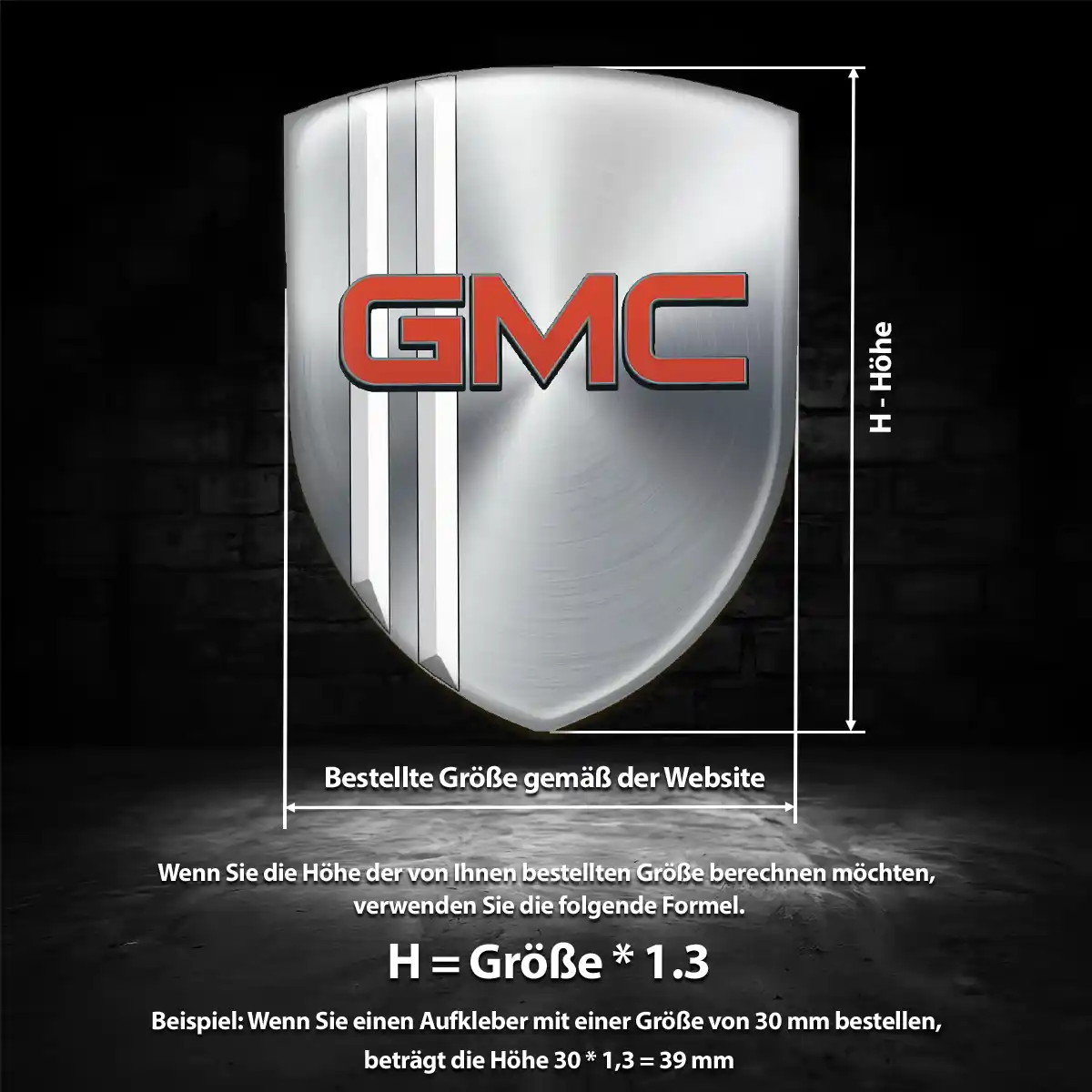 GMC Aufkleber 3D Gel Embleme Auto Luxus-Edition
