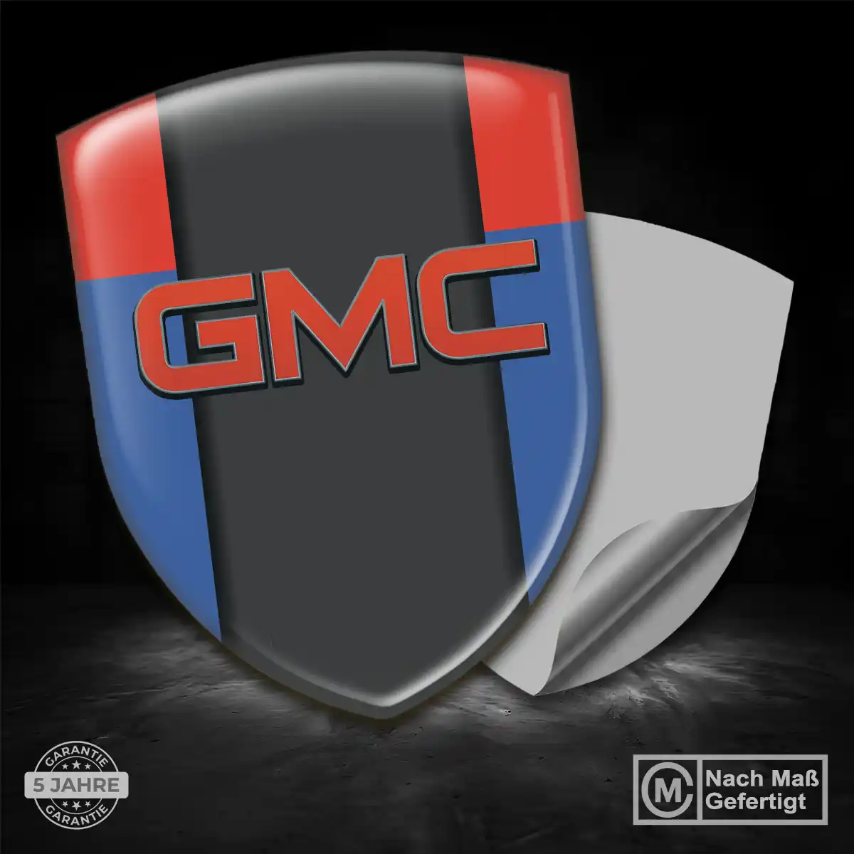 GMC Aufkleber 3D Gel Embleme Edles Design