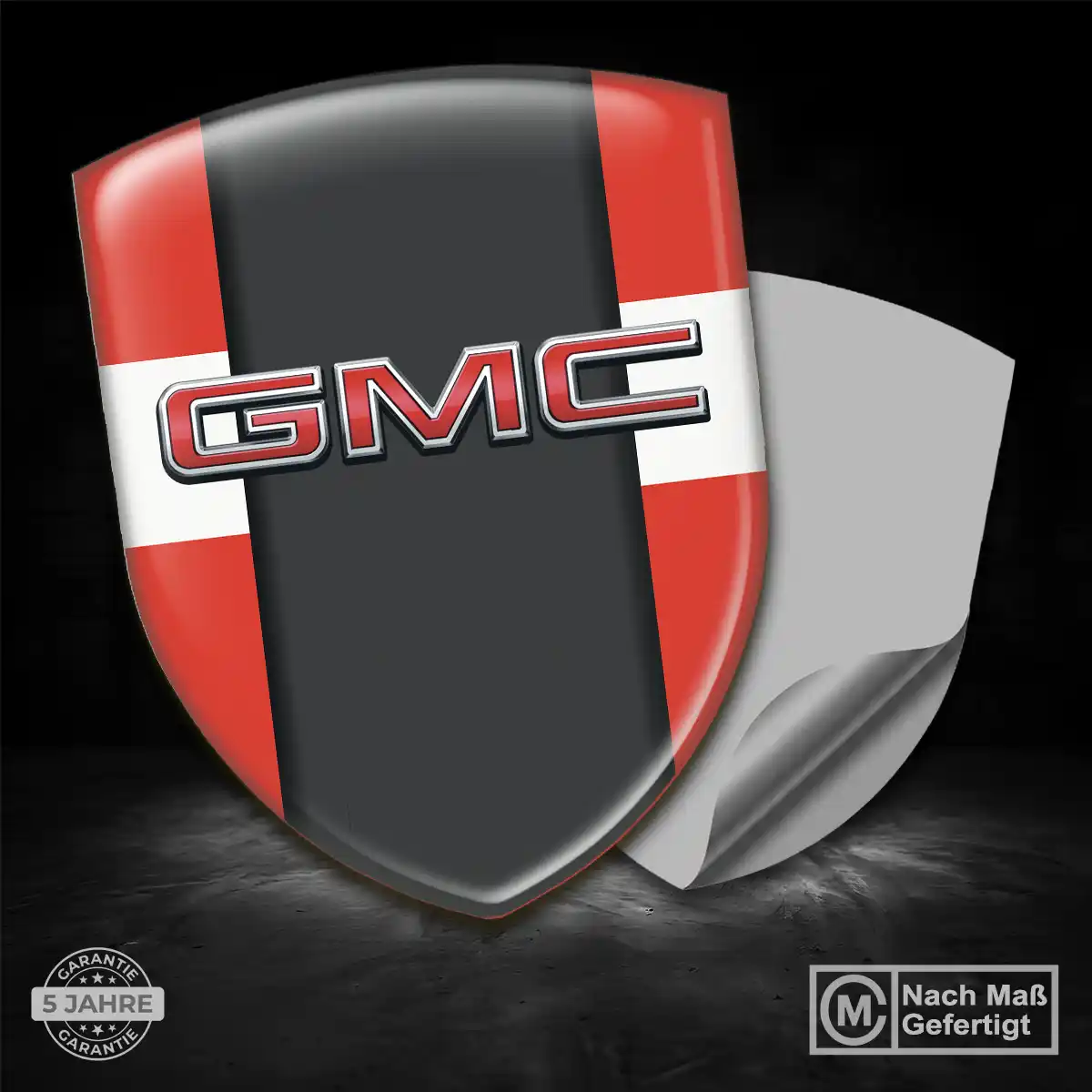GMC Aufkleber 3D Gel Embleme Elegantes Design