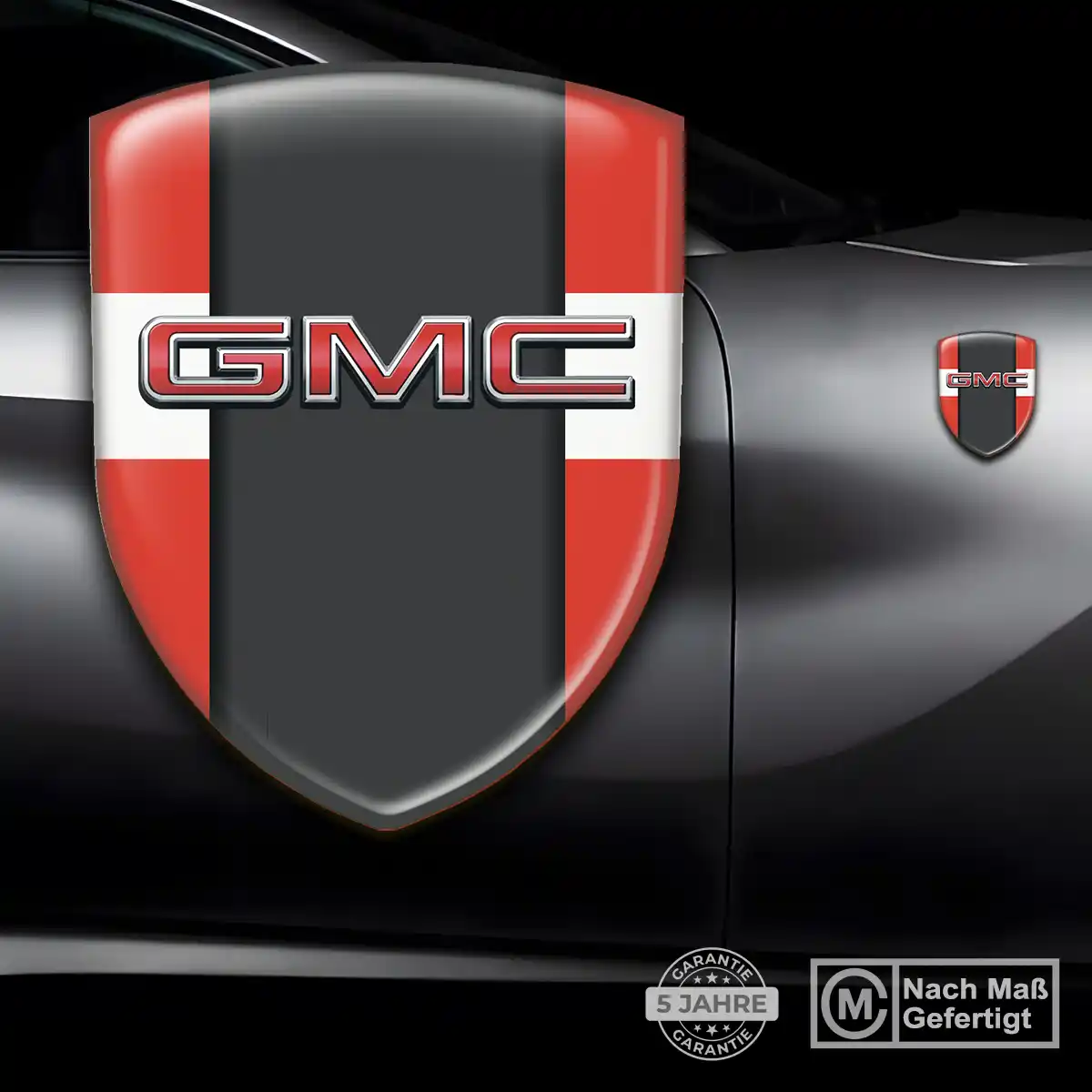 GMC Aufkleber 3D Gel Embleme Elegantes Design