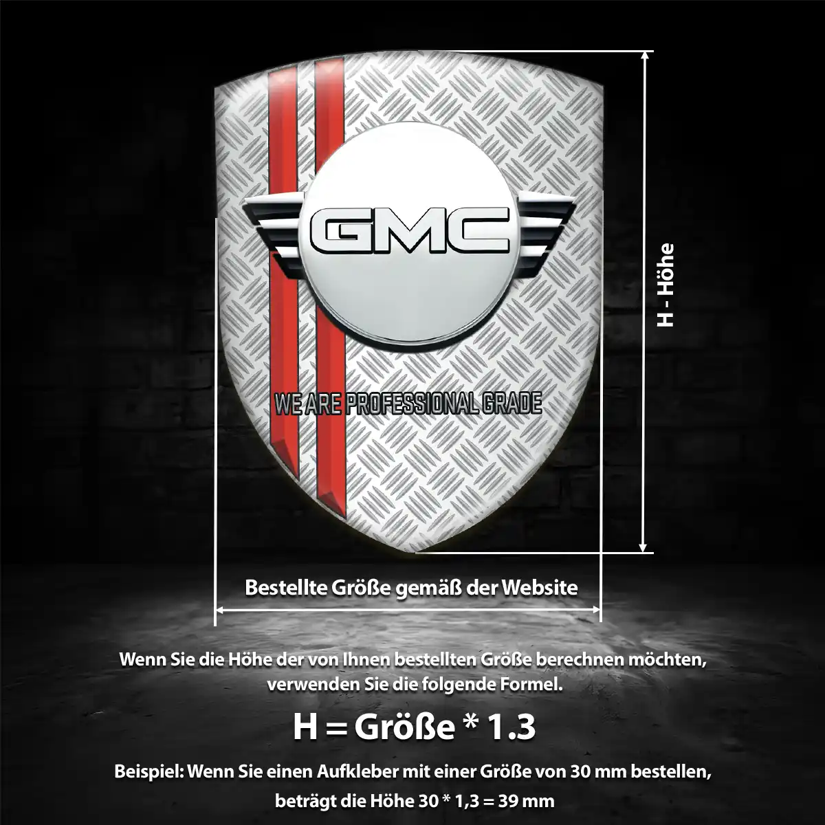 GMC Aufkleber 3D Gel Embleme Hohe Qualität