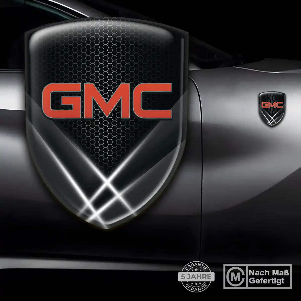 GMC Aufkleber 3D Gel Embleme Interieurdesign