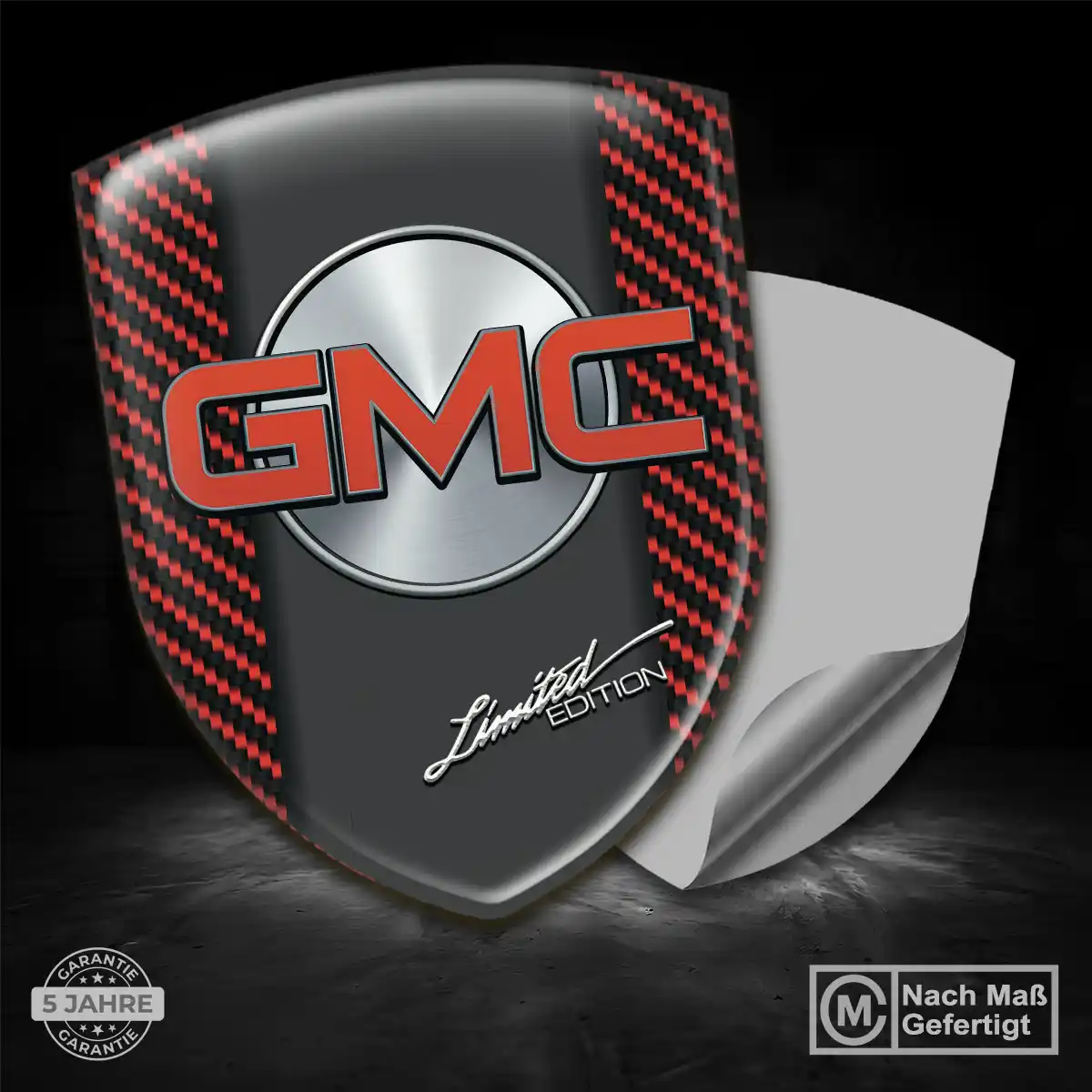 GMC Aufkleber 3D Gel Embleme Premium-Edition