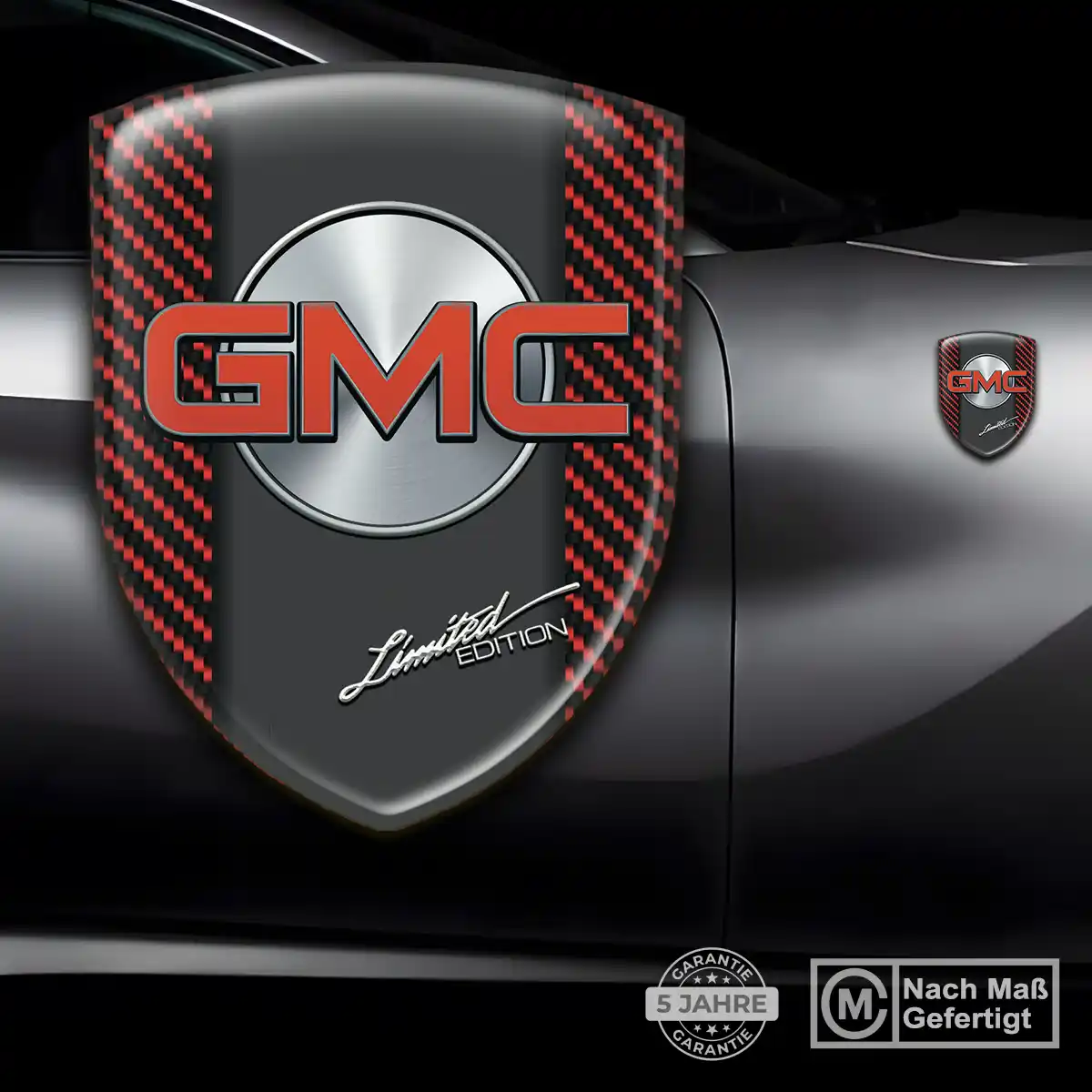 GMC Aufkleber 3D Gel Embleme Premium-Edition