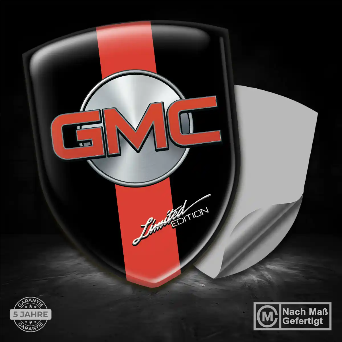 GMC Aufkleber 3D Gel Embleme Premiumqualität