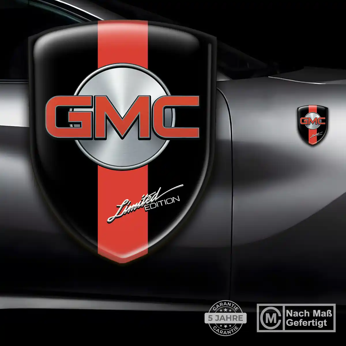 GMC Aufkleber 3D Gel Embleme Premiumqualität