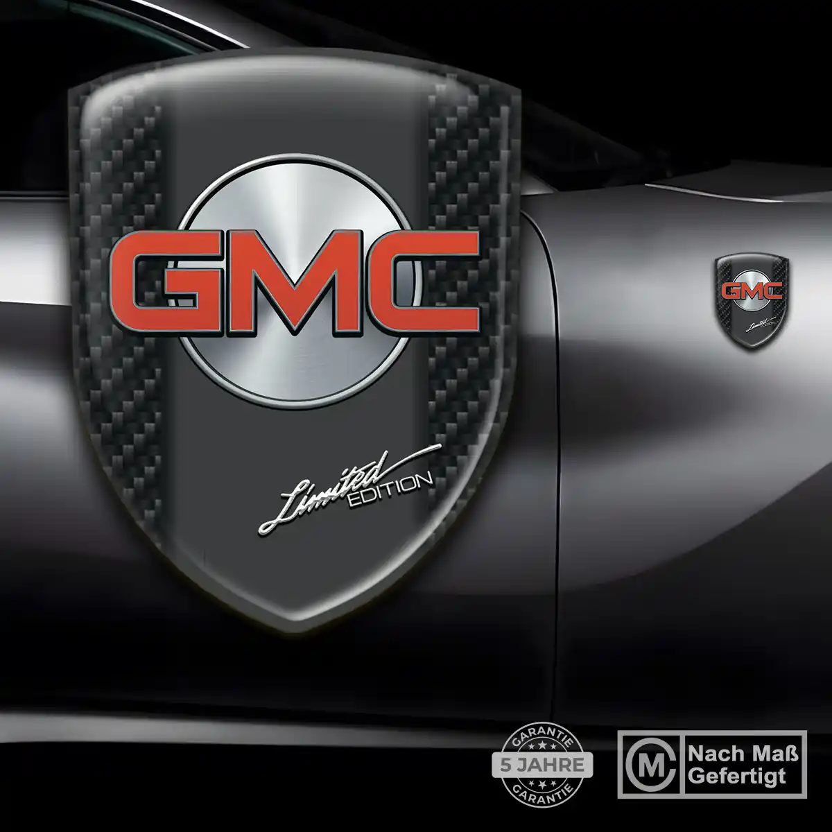 GMC Aufkleber 3D Gel Silikon Auto Hochwertiges Harz