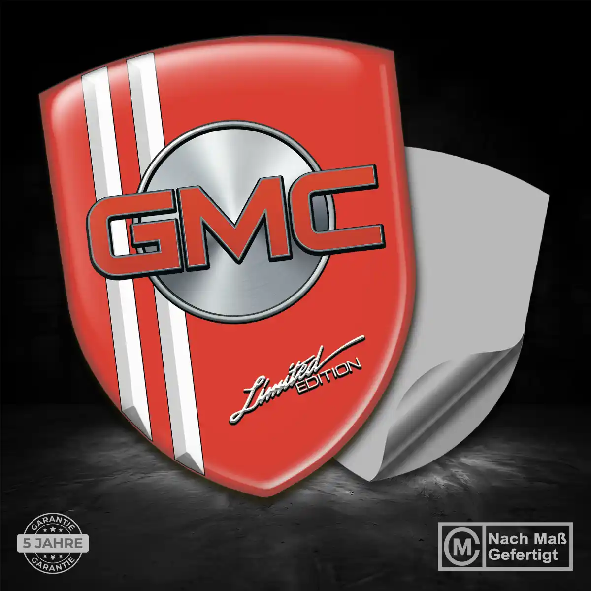 GMC Aufkleber 3D Gel Silikon Auto Interieurdesign