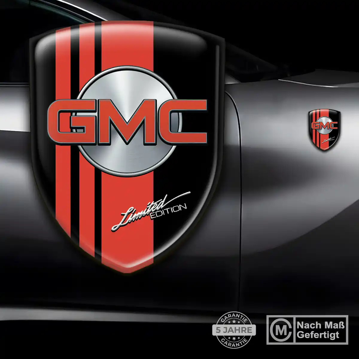 GMC Aufkleber 3D Gel Silikon Auto Stilvolles Design