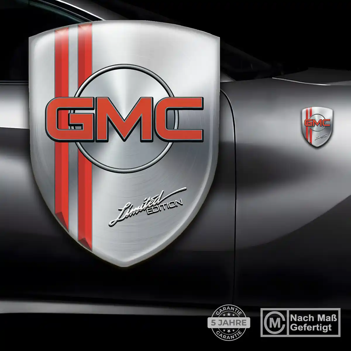 GMC Aufkleber 3D Gel Silikon Auto Tuningfahrzeug