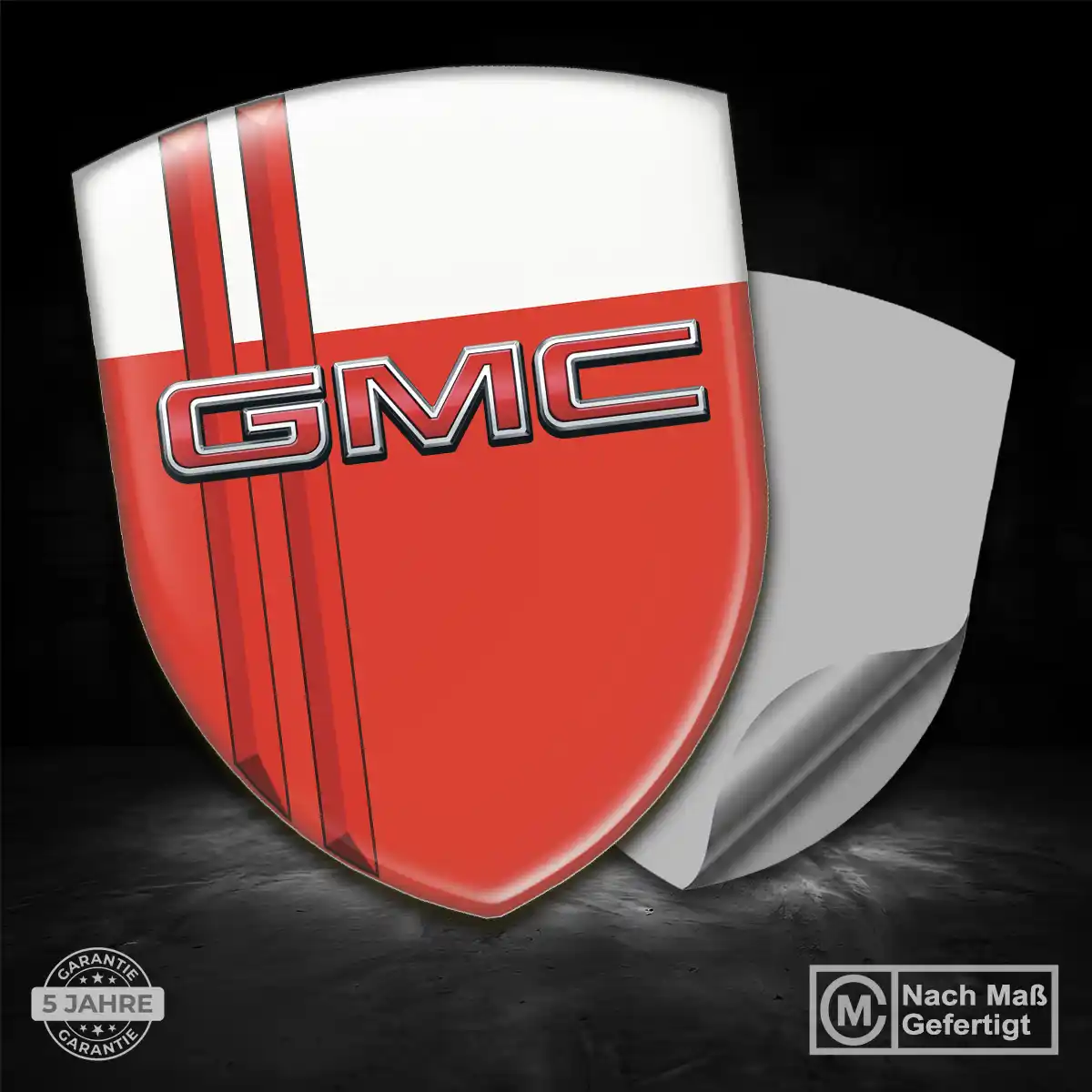 GMC Aufkleber 3D Gel Silikon Edles Design