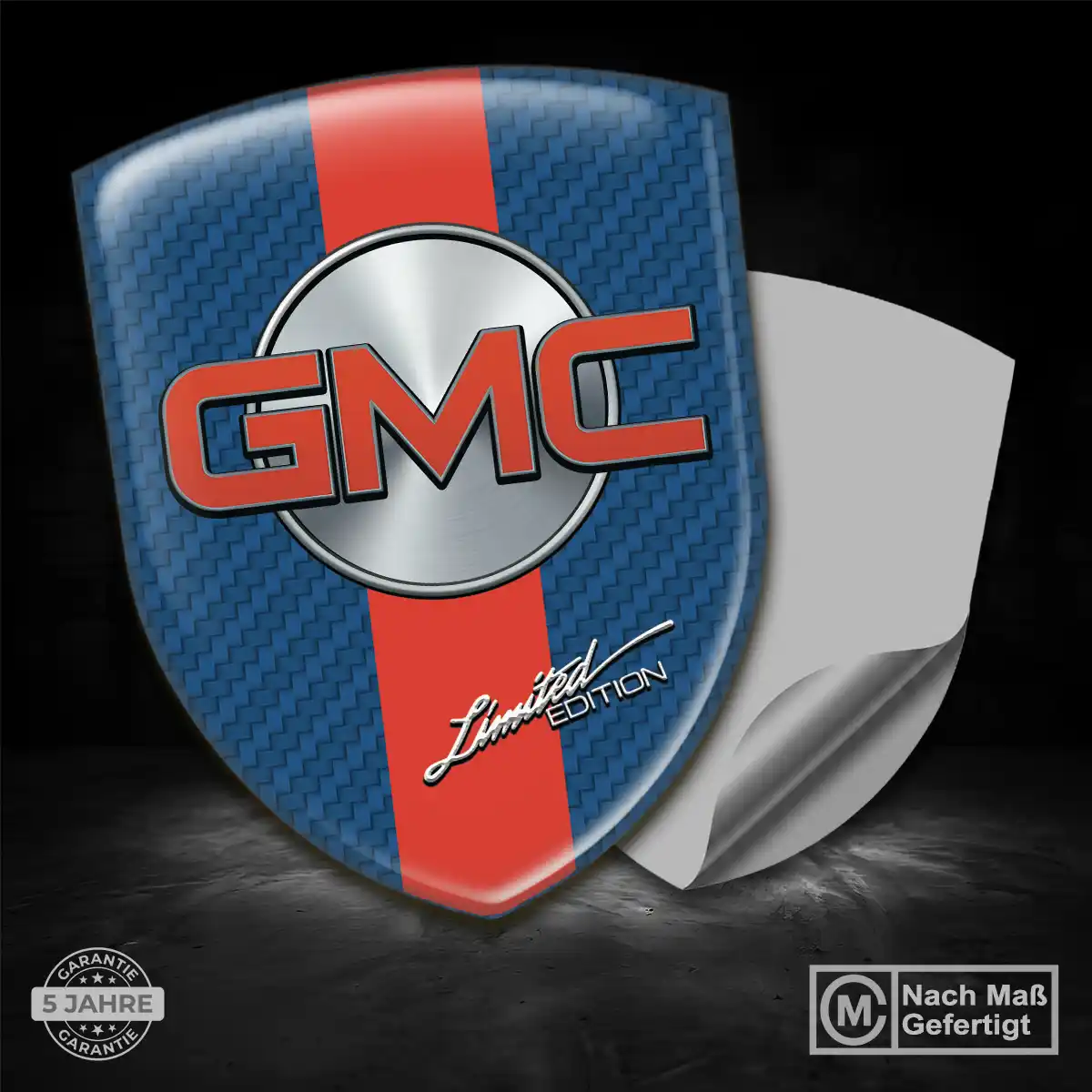GMC Aufkleber 3D Gel Silikon Elegantes Design