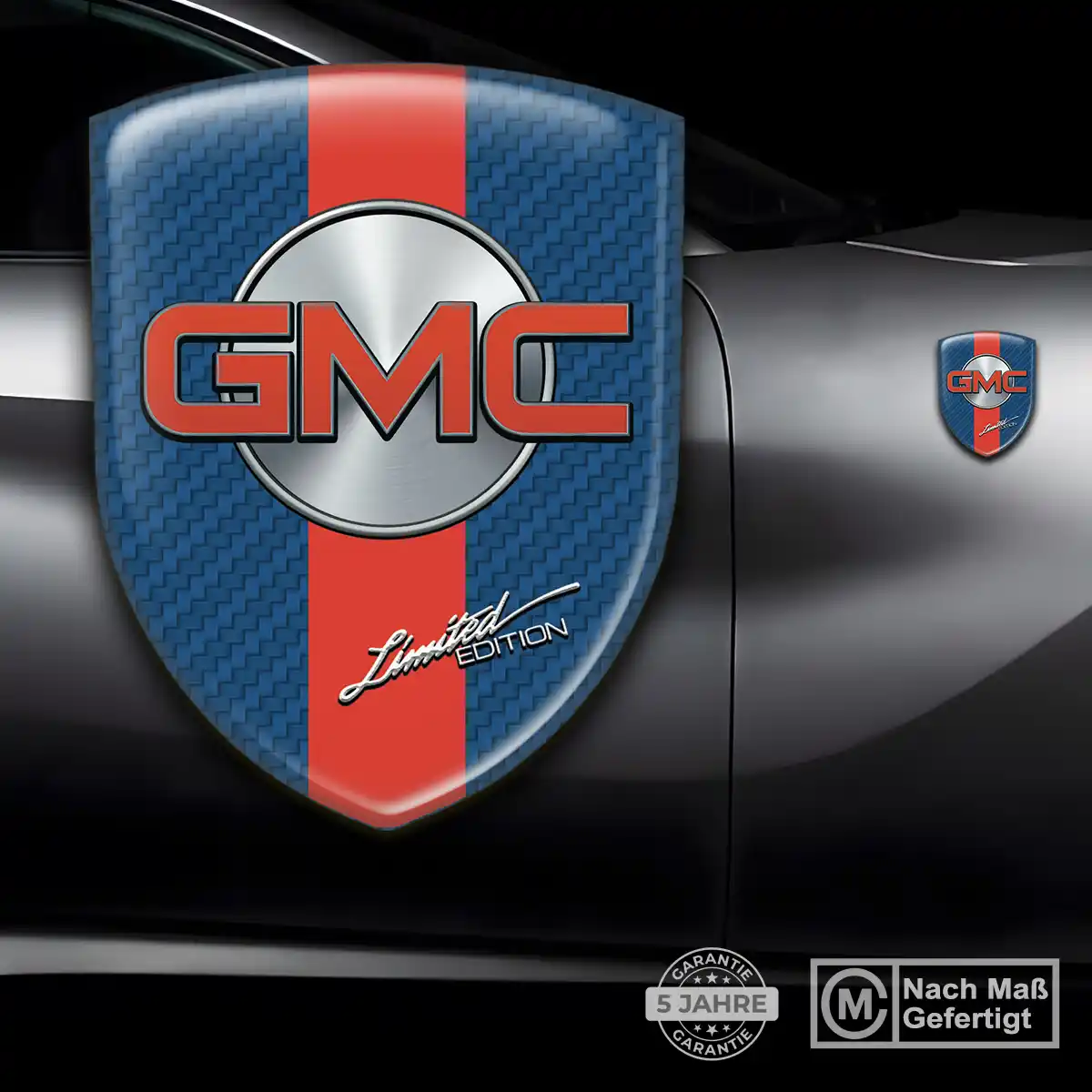 GMC Aufkleber 3D Gel Silikon Elegantes Design