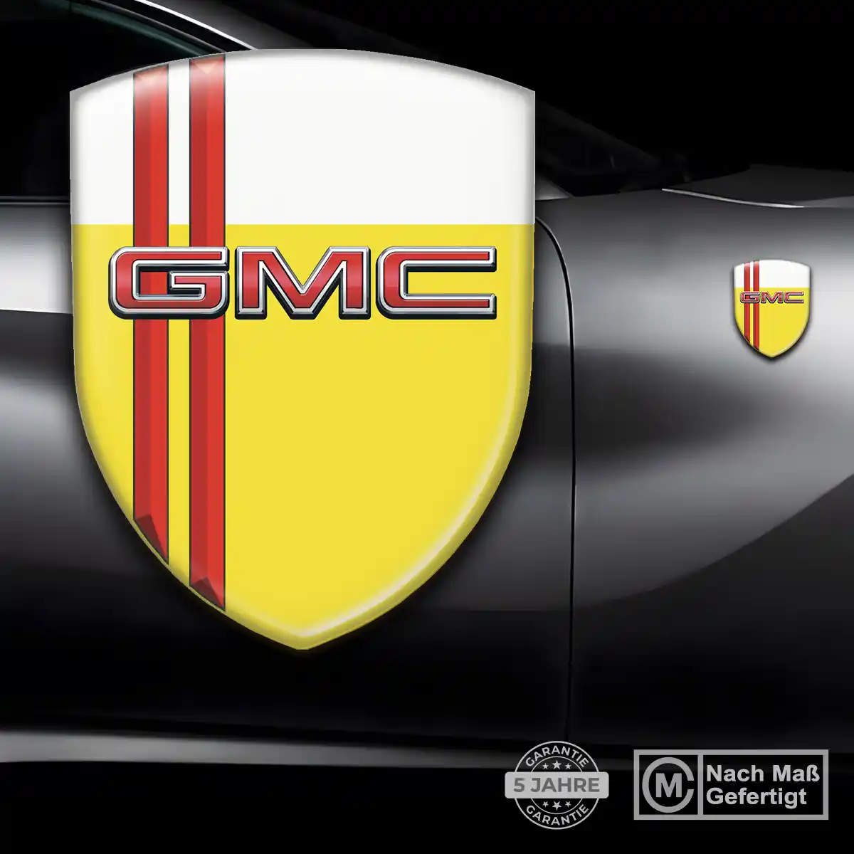 GMC Aufkleber 3D Gel Wappen Auto Limitierte Auflage