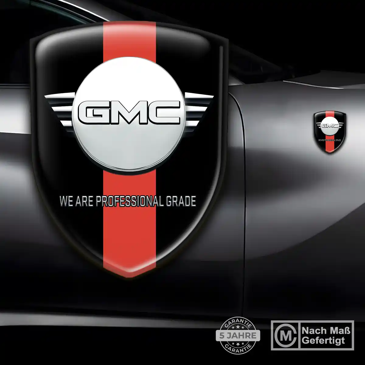 GMC Aufkleber 3D Gel Wappen Auto Markenedition