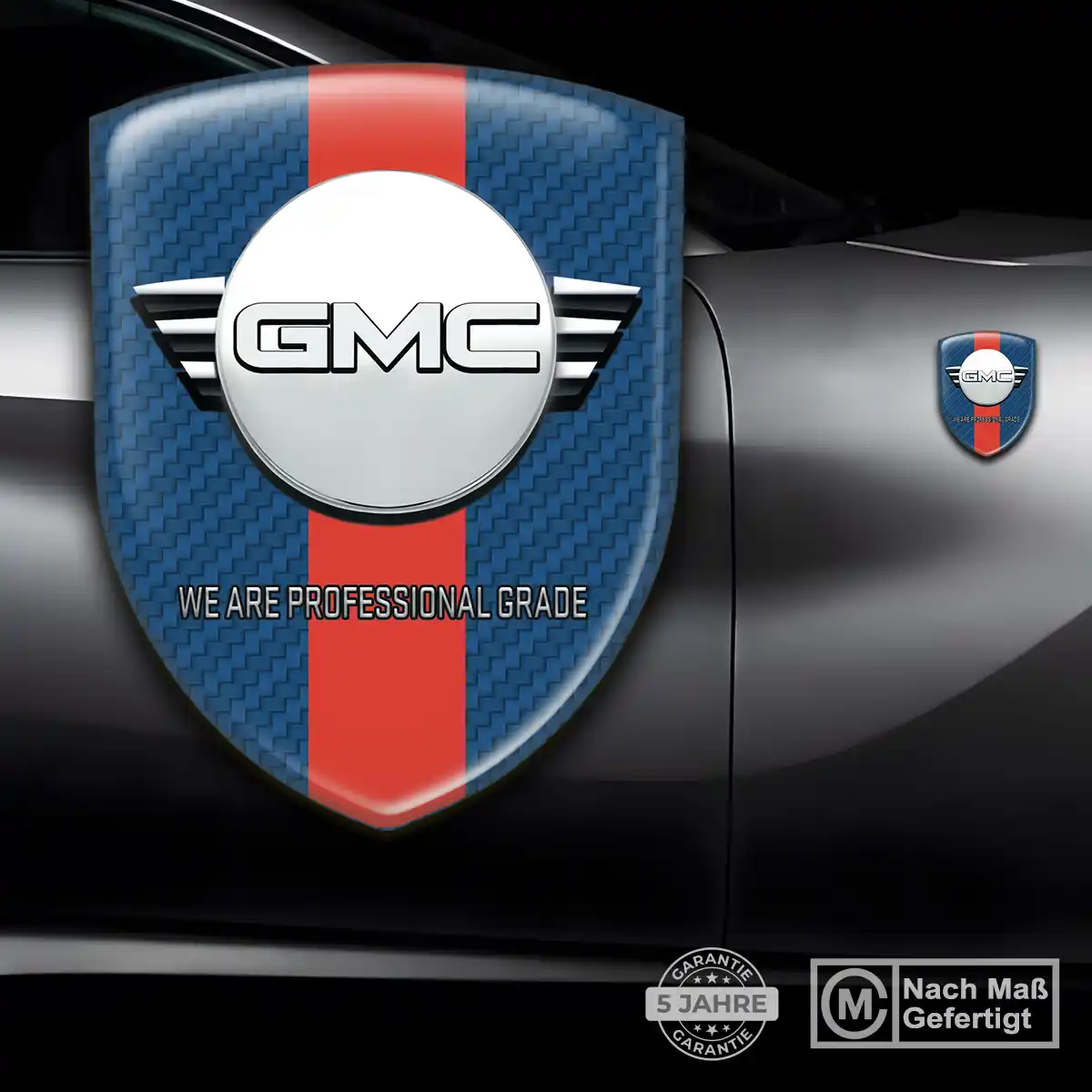 GMC Aufkleber 3D Gel Wappen Auto Premiumqualität
