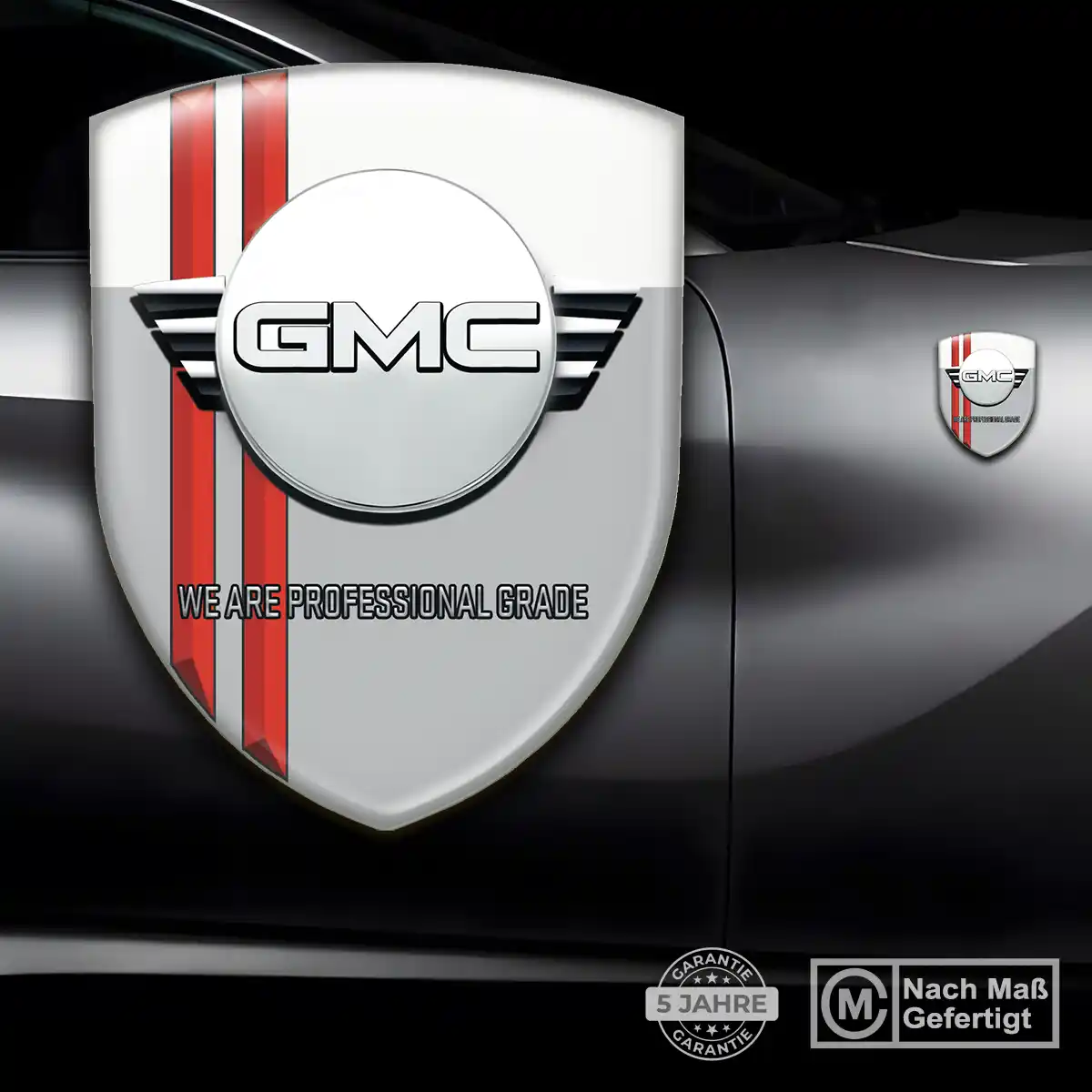 GMC Aufkleber 3D Gel Wappen Hochwertiges Harz