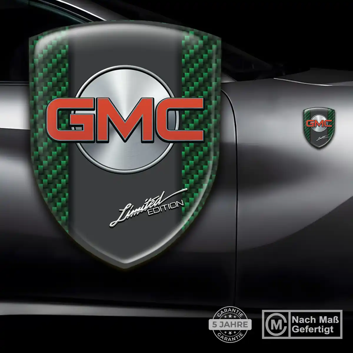 GMC Aufkleber 3D Gel Wappen Interieurdesign