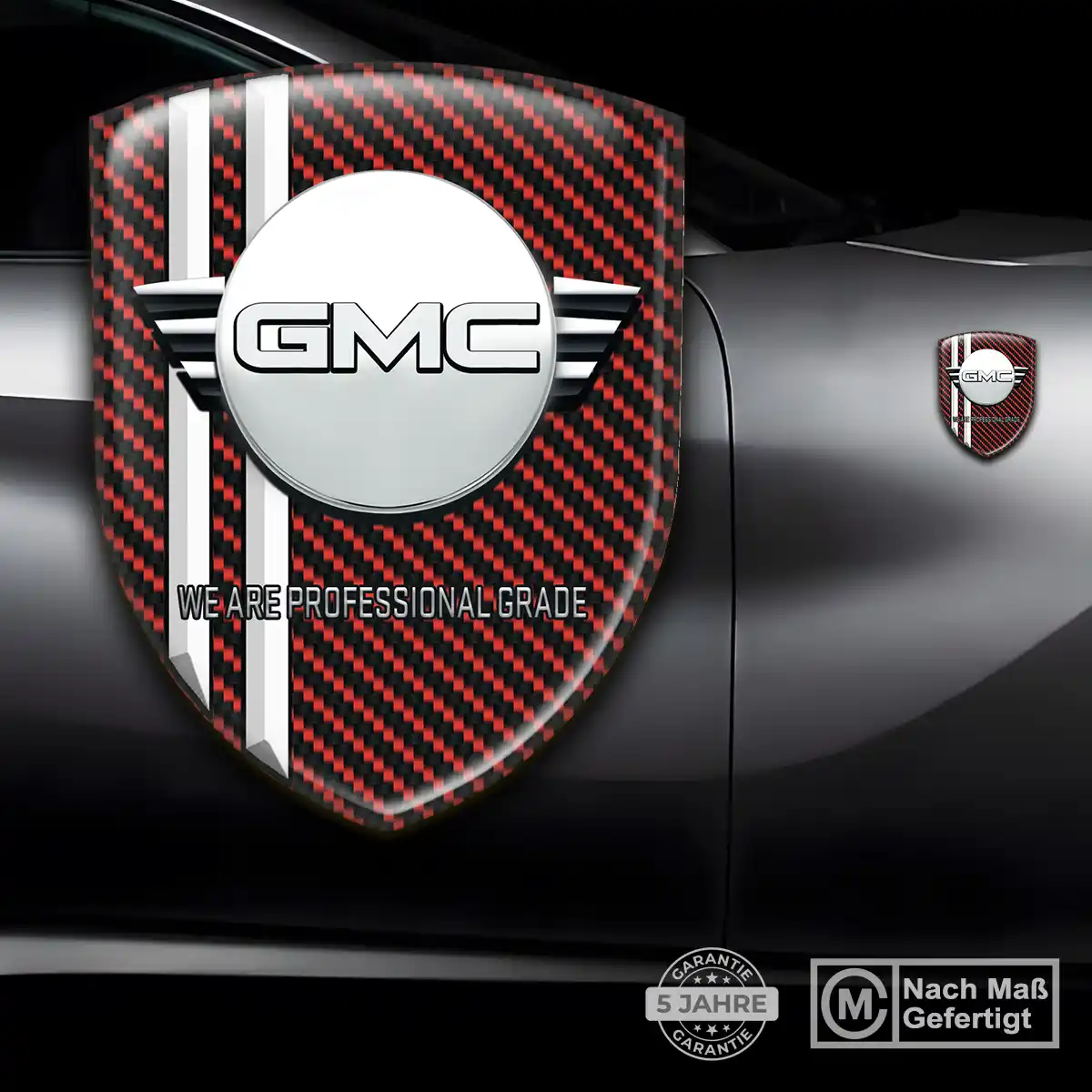 GMC Aufkleber 3D Gel Wappen Limitierte Auflage