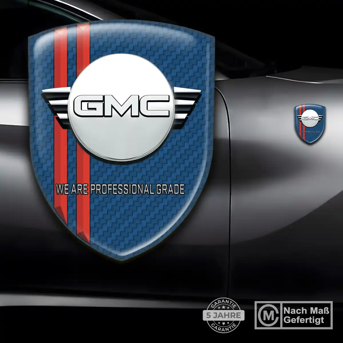 GMC Aufkleber 3D Gel Wappen Luxus-Edition