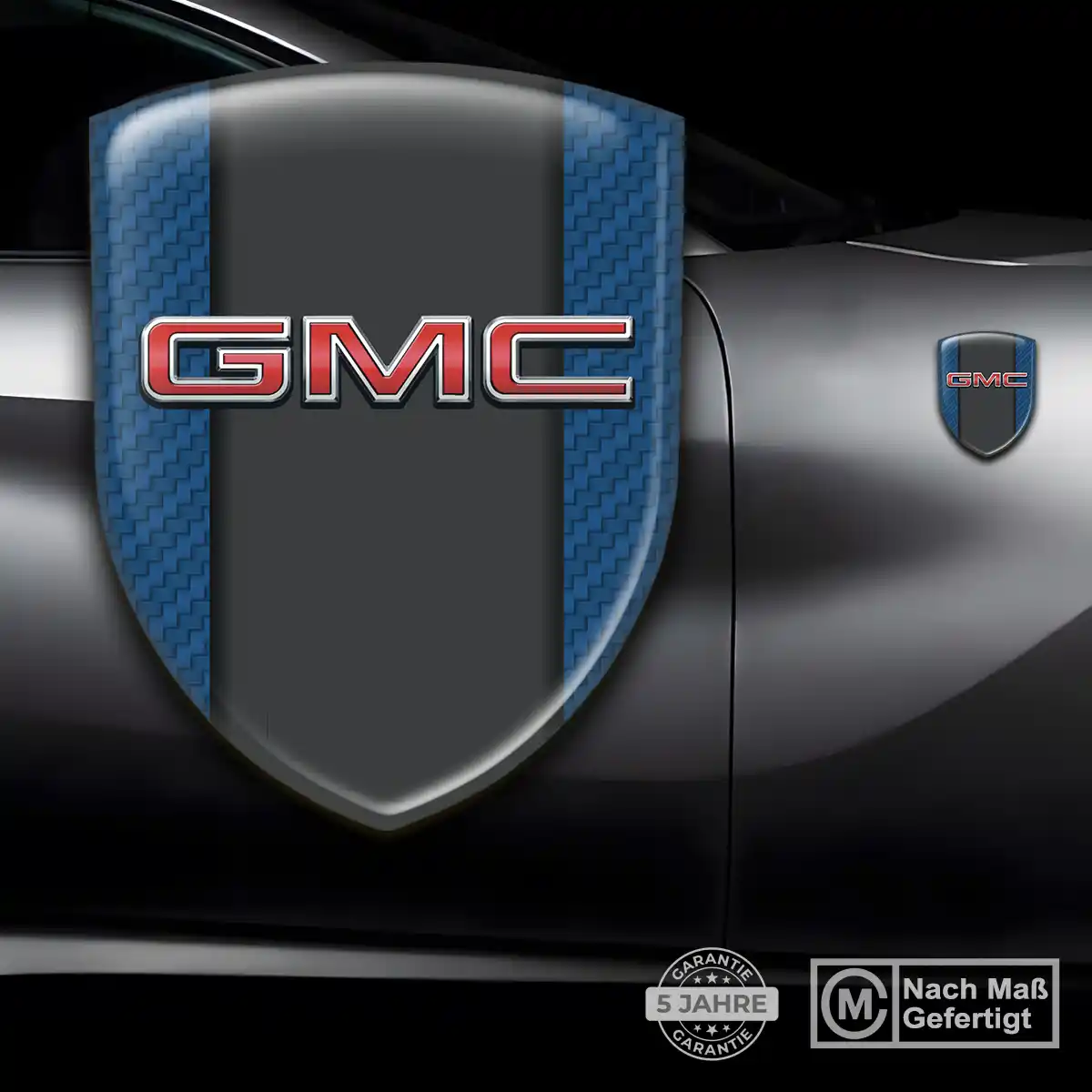 GMC Aufkleber 3D Gel Wappen Markenedition