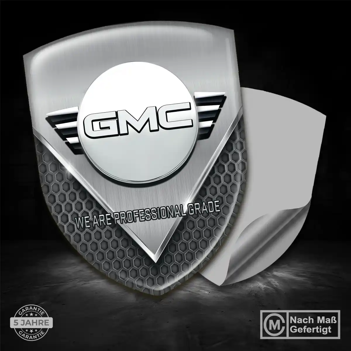 GMC Aufkleber 3D Gel Wappen Premiumqualität