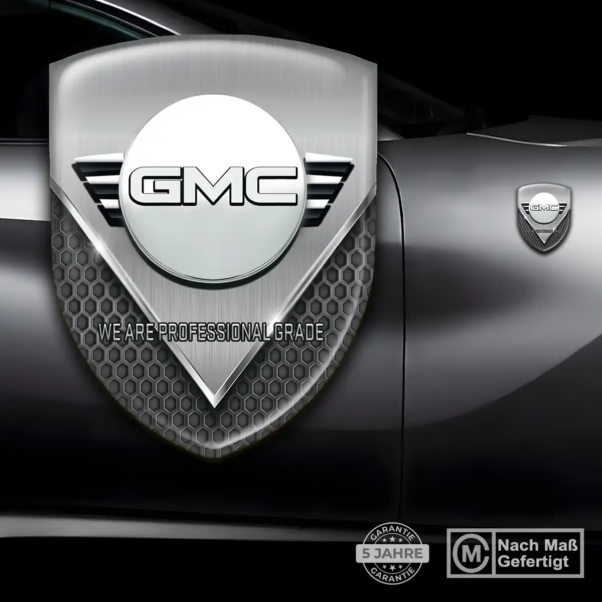 GMC Aufkleber 3D Gel Wappen Premiumqualität