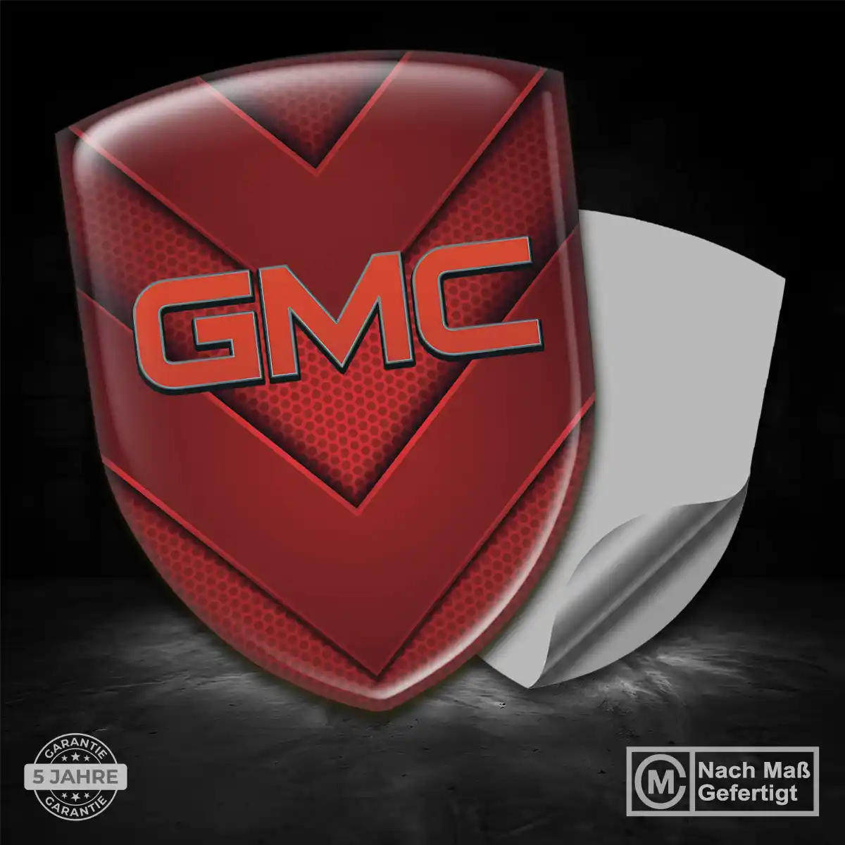 GMC Aufkleber 3D Gel Wappen Tuningfahrzeug