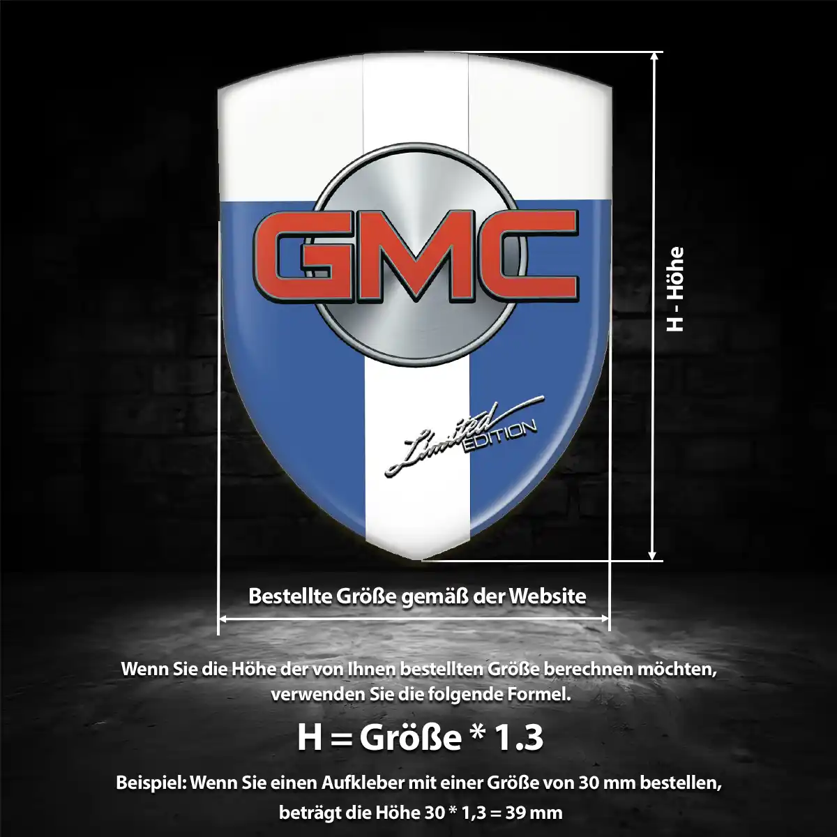 GMC Aufkleber Auto Edles Design