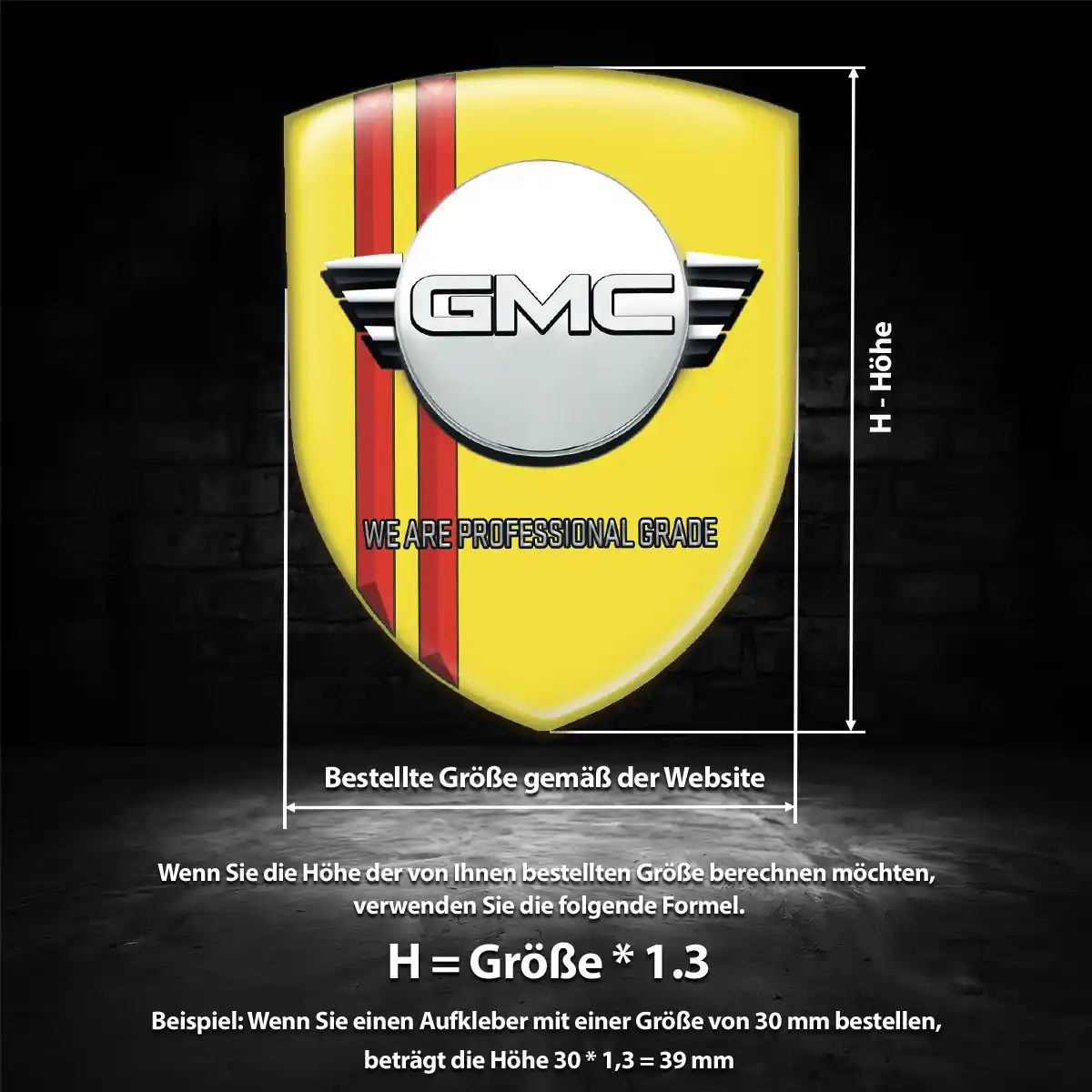 GMC Aufkleber Auto Exterieurdesign