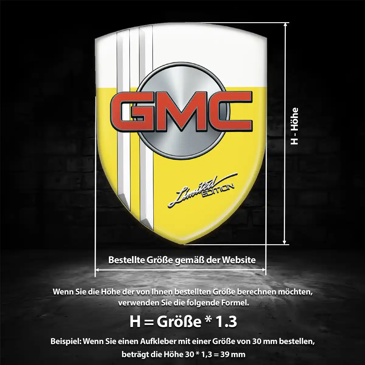 GMC Aufkleber Auto Luxus-Edition