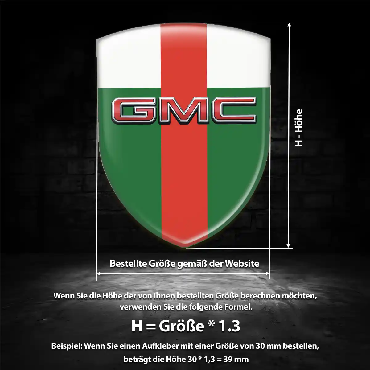 GMC Aufkleber Auto Tuningfahrzeug