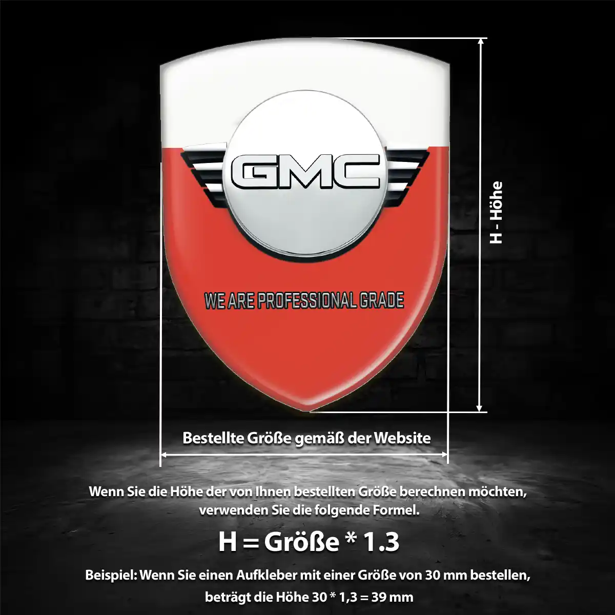 GMC Aufkleber Emblem Auto Edles Design