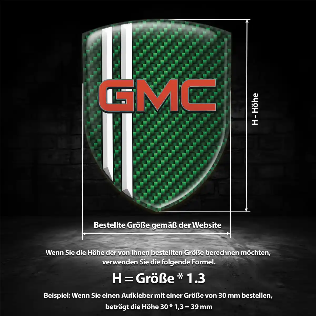 GMC Aufkleber Emblem Auto Elegantes Design