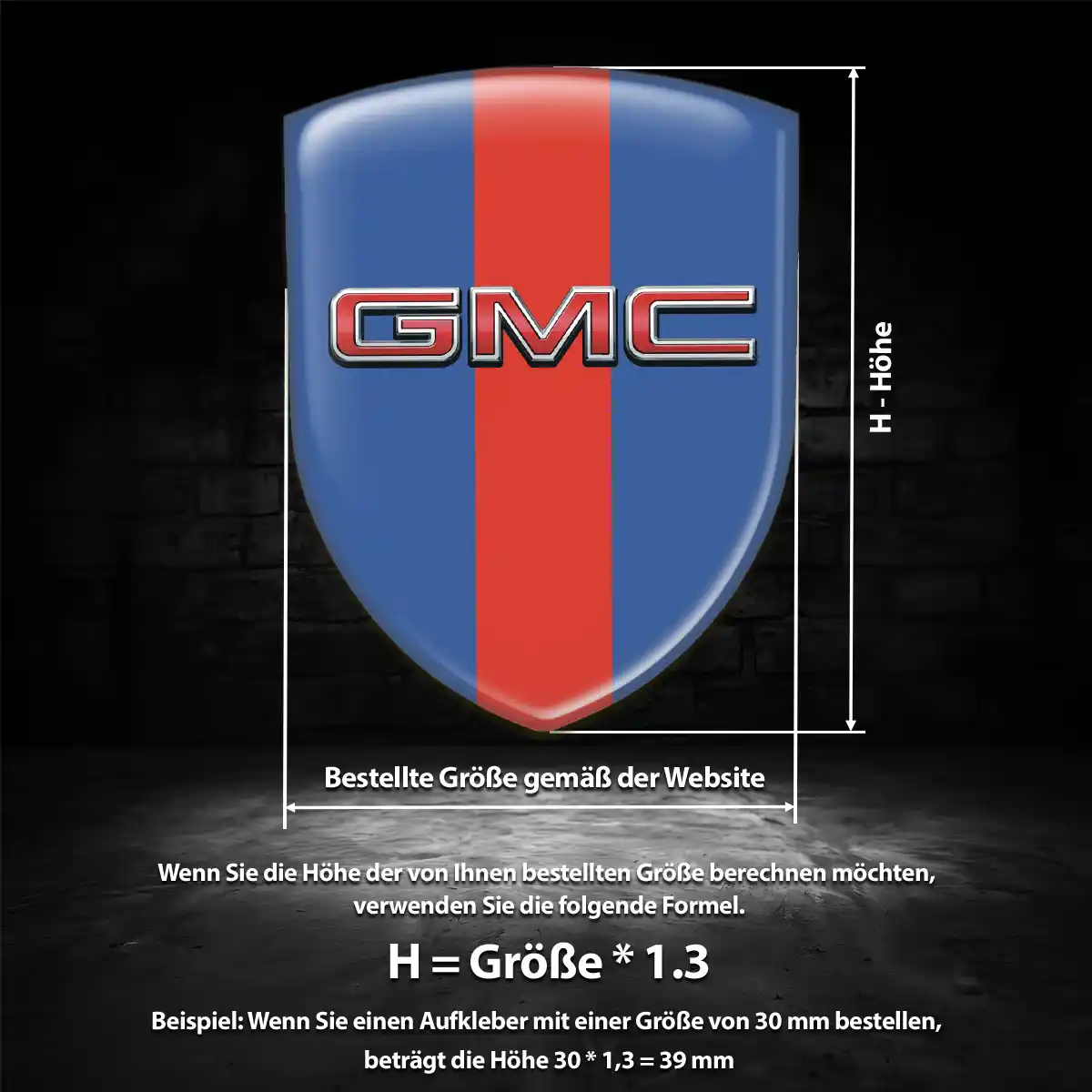GMC Aufkleber Emblem Auto Interieurdesign