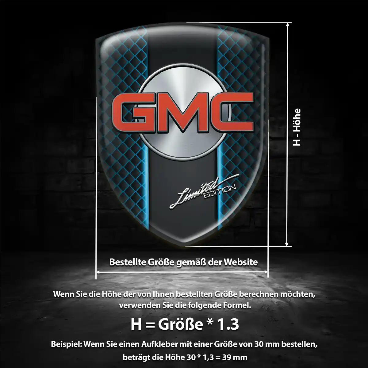 GMC Aufkleber Emblem Auto Stilvolles Design