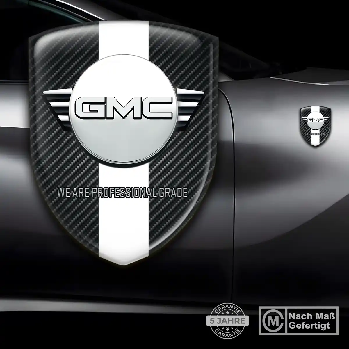 GMC Aufkleber Emblem Hochwertiges Harz